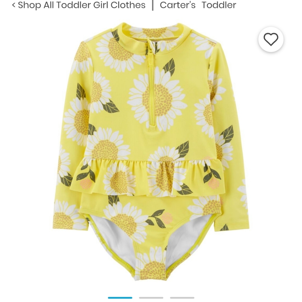 4t floral bathing suit